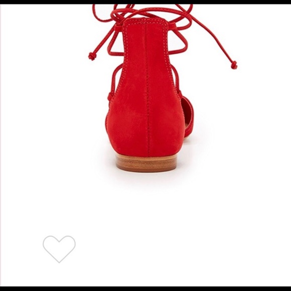 Schutz Suede Lace Up Flats - Picture 8 of 9